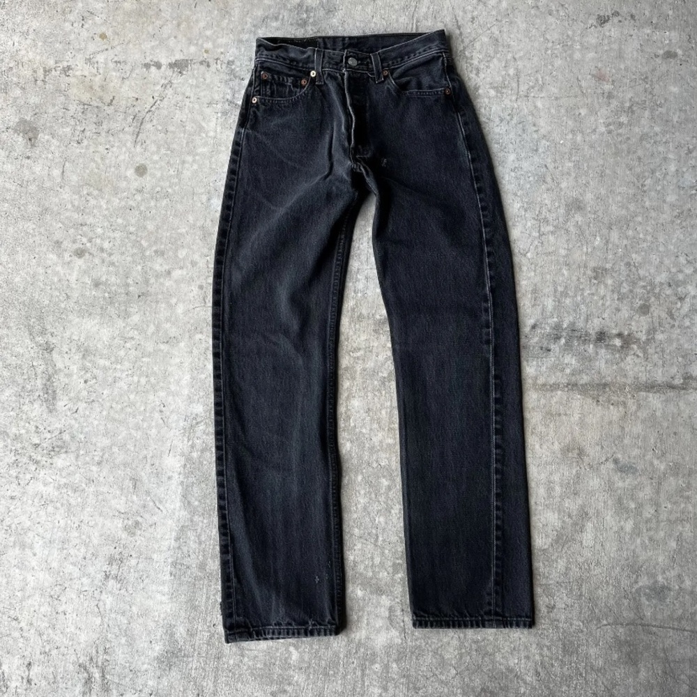 Vintage black Levi’s 501 jeans - button fly 23/24